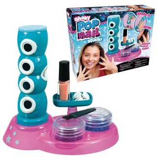 SHAKY POP NAIL Studio, Studio pour Ongles à Paillettes, Jouet pour Enfants dès 3 Ans, GIOCHI PREZIOSI, HKY00