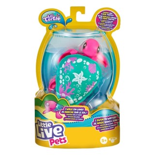 Little Live Pets- Coffret Individuel Lil’ Turtle Seashore, 26330, Pink/Green