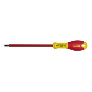 Stanley 1-65-413 Tournevis Électricien Isolé 1000V 5,5X150Mm - Gamme FatMax - Fabriqués En France - Lame En Acier - Sablage De L