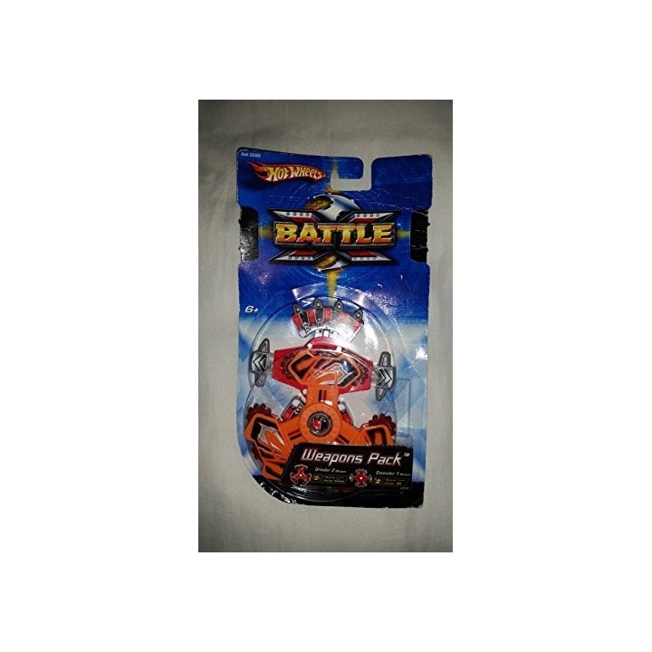 MATTEL Hot Wheels Battle-X Spinning Top Toy Armes Pack bébé lignes de caractères