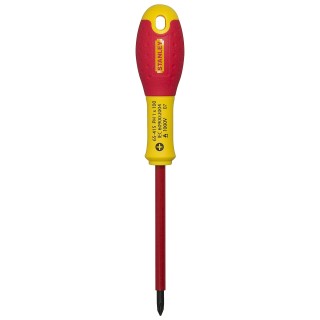 Stanley 1-65-415 - Tournevis Électricien - Gamme FatMax Isolé 1000 V Phillips Ph1X100Mm- Fabriqué En France - Lame En Acier - Re