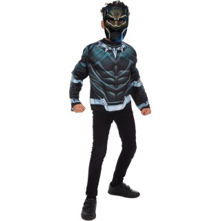 Rubies - AVENGERS officiel -Top classique Black Panther + masque - Taille unique 5-8 ans