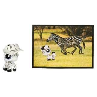 Hasbro Poupée - 78882 - Littlest Petshop et carte - Zèbre