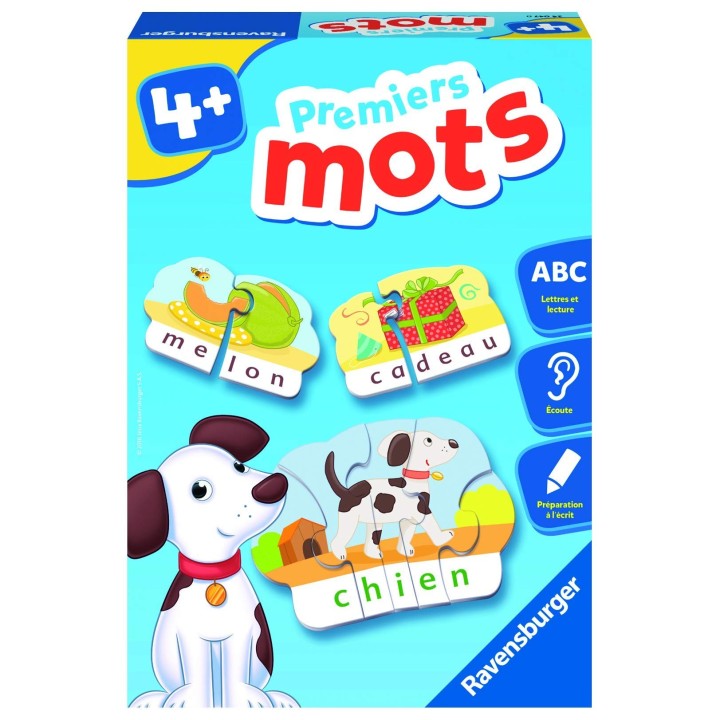 Ravensburger - Jeu Educatif - Premiers mots - Préparation à la lecture - Apprentissage ludique des lettres et des syllabes - A p