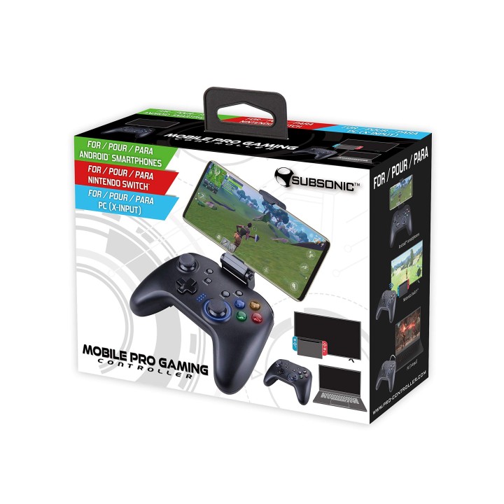 Subsonic - Manette bluetooth sans fil avec Vibrations, Gyroscope, Boutons arrière programmables et Joysticks inversés - Accessoi