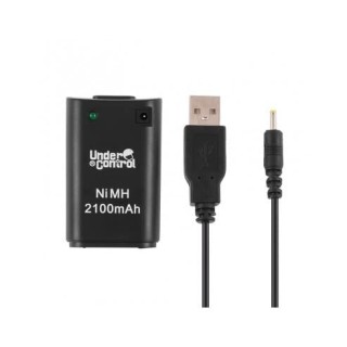 Pack batterie 2100mAh noir pour Xbox 360