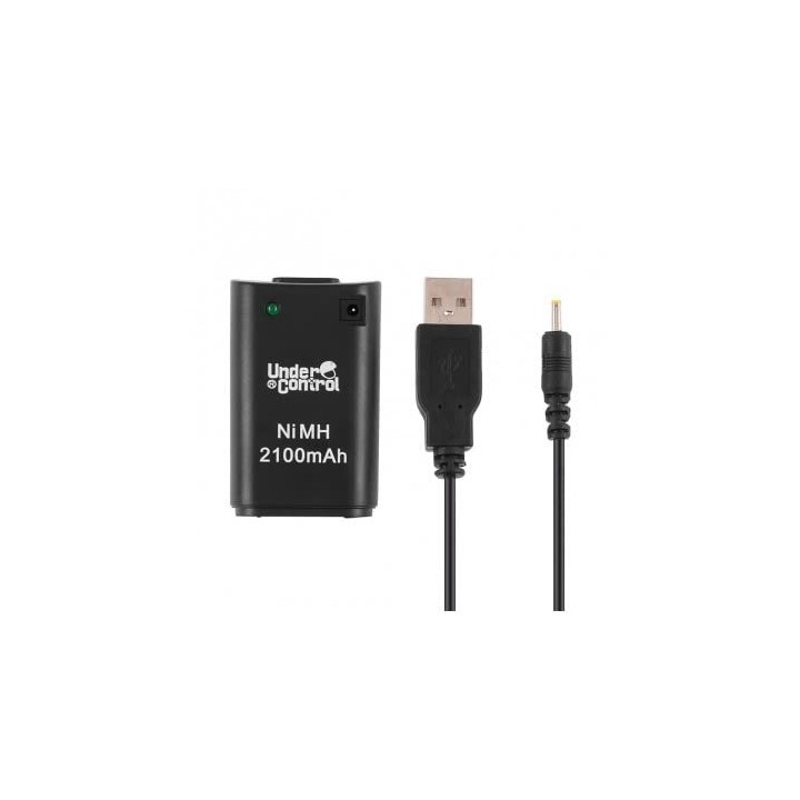 Pack batterie 2100mAh noir pour Xbox 360
