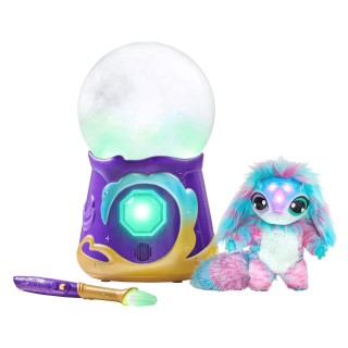 Magic Mixies- Boule de Cristal Magique Peluche Interactive Bleue de 20 cm avec Plus de 80 Sons et réactions, Simple, 14690, Mult