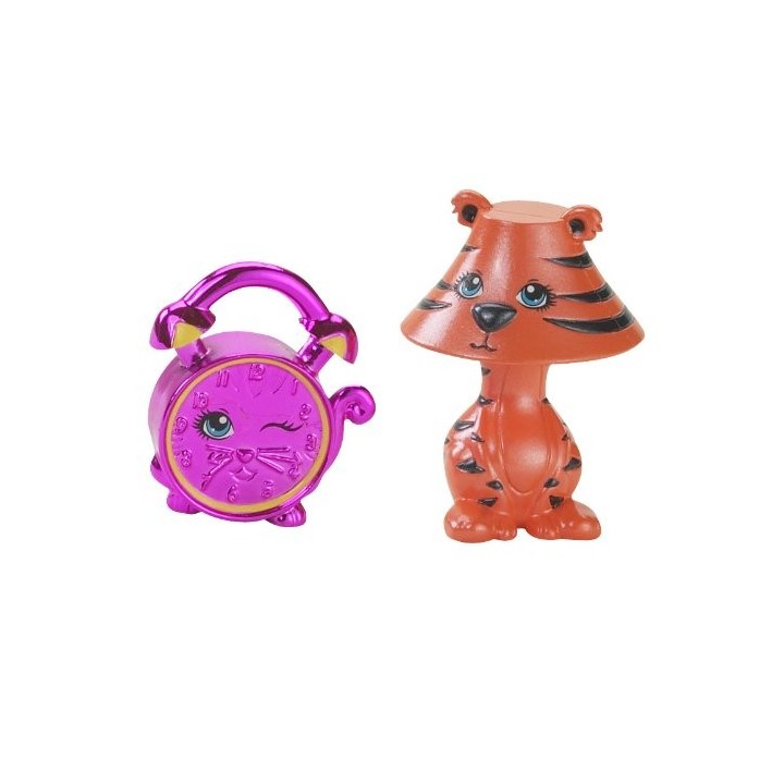 Polly pocket - T4242 - Poupée - Duo Cutant Rigolo - Lumiere Tigree et Chat Reveil