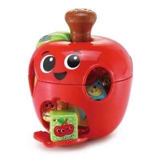 VTech - Tourni Pomme des Formes Play Green, Trieur de Formes Bébé Fabriqué avec des Matériaux Plus Durables, Jouet d'Éveil, 10 F