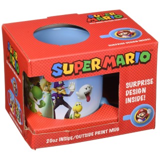 Just Funky Abysse Corp _ Gifjfy003 Nintendo - Mario Fireball la chaleur Changement Mug X1, Multi Couleur - version anglaise