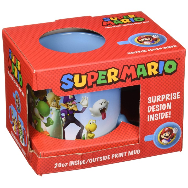 Just Funky Abysse Corp _ Gifjfy003 Nintendo - Mario Fireball la chaleur Changement Mug X1, Multi Couleur - version anglaise