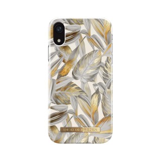 iDeal Of Sweden Étui de Protection avec Motif de Feuilles pour iPhone XR Feuilles Platinum