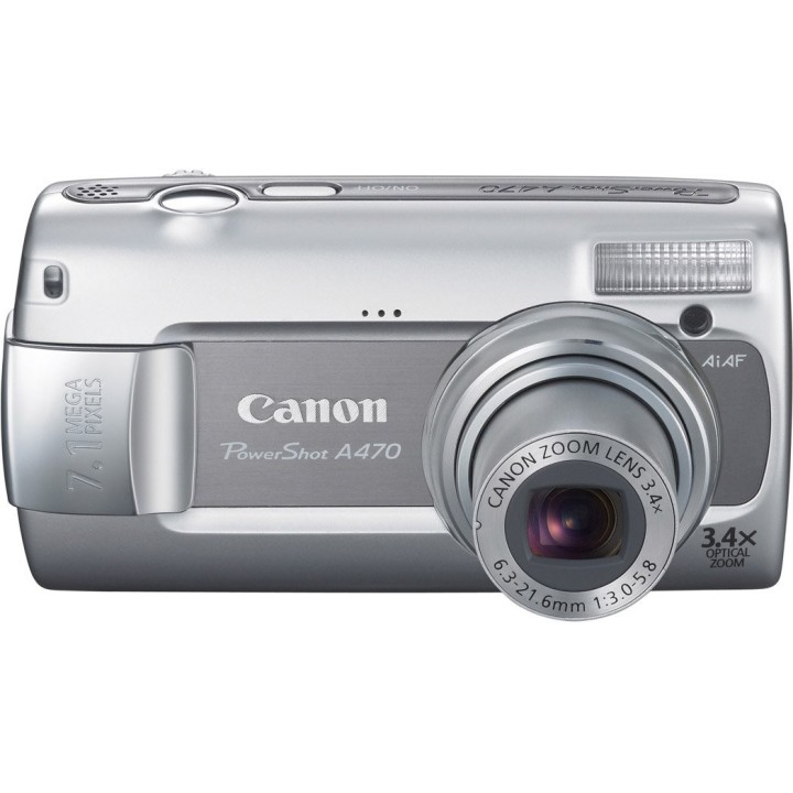 Canon PowerShot A470 appareil photo numérique 7,1 Mpix Zoom optique 3,4x argent