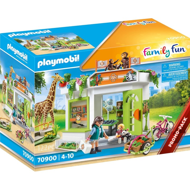 Playmobil 70900 Centre de Soins du Parc Animalier - Family Fun- Le Parc Aquatique- Promo-Pack Coffret Univers