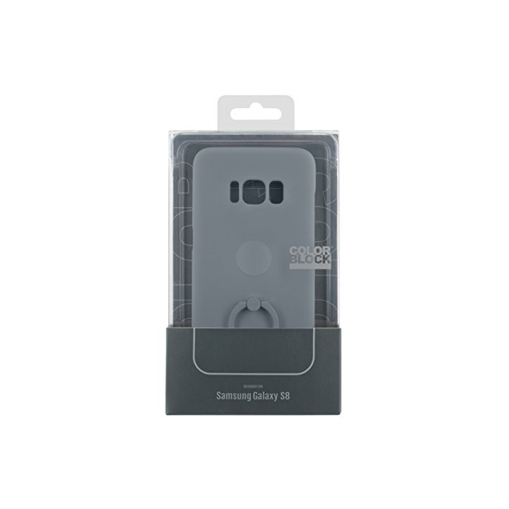 COLORBLOCK Coque Rigide avec Bague intégrée pour Samsung Galaxy S8  Gris
