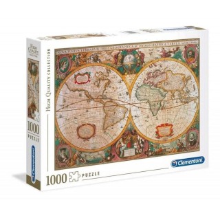 Clementoni - 31229.0 - Puzzle Collection - 1000 Pièces - Carte Antique