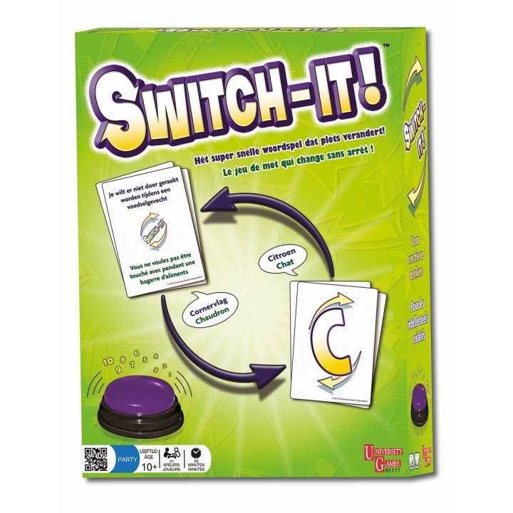 University Games - 81117 - Jeu d'action et de Réflexe - Switch-it - Multicolore