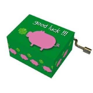 Fridolin - 58410 - Boîte à Musique - Bonne Chance avec Cochon Porte-Bonheur - Bon Anniversaire