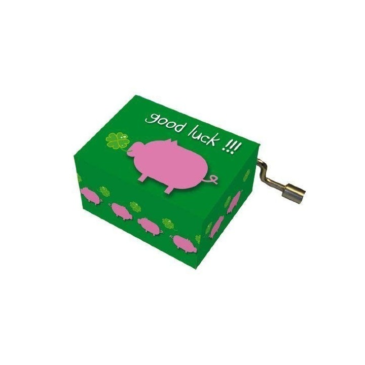 Fridolin - 58410 - Boîte à Musique - Bonne Chance avec Cochon Porte-Bonheur - Bon Anniversaire