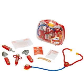 Theo Klein 4266 Arztköfferchen with Accessories I Stethoscope , Syringe and much more I Case with Transparent Lid I Toy for Chil