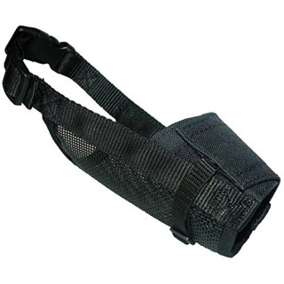 Tyrol Muselière Security en Nylon Résistant pour Petit Chien Noir Taille Réglable 10-12/15-38 cm 5 Unité