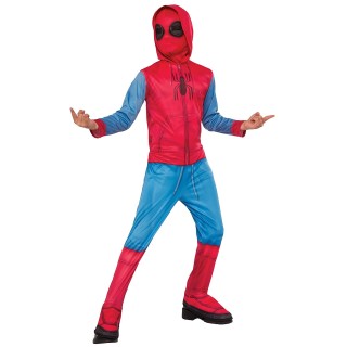 Rubies - Marvel- Déguisement Classique Design Sweat SpiderMan Homecoming avec Couvre-bottes + Cagoule -Taille L- I-640129L