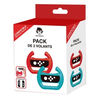 Geek Monkey PACK DE 2 VOLANTS COMPATIBLE SWITCH
