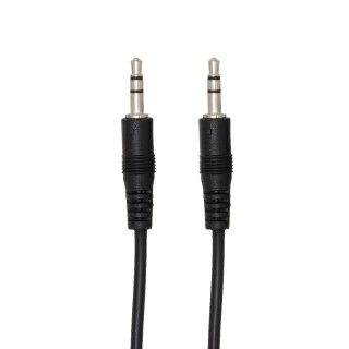 APM 418013 - Cordon Jack 3,5Mm Stereo Mâle/Mâle - 1.50m - Noir