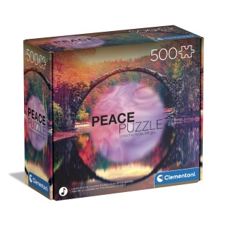 Clementoni Minfull 500pzs Does Not Apply Peace Mindful Reflection 500 pièces, paysages, Puzzle Relaxant, Divertissement pour Adu