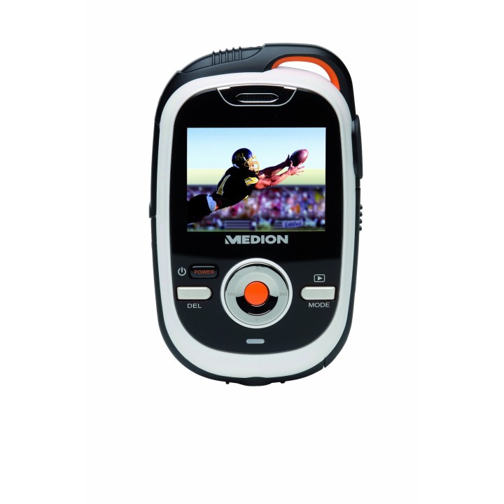 Medion MD86064 Caméscope sport numérique HD 1 Mpix Ecran LCD 2" Zoom optique 2x USB / AV / HDMI