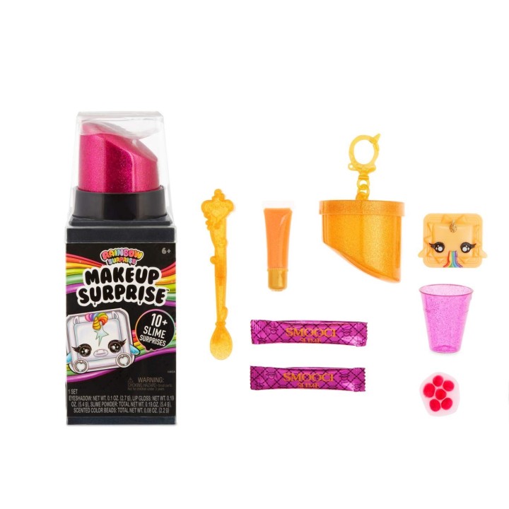 Poopsie, Rainbow Surprise, Makeup Surprise, Rouge à Lèvres géant, 10 Surprises Maquillage & Slime parfumé, Modèles Aléatoires à 