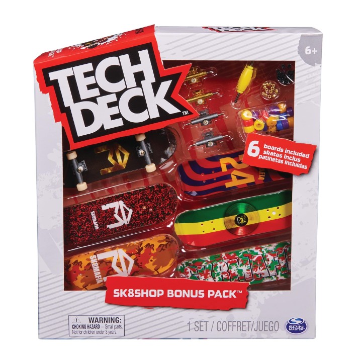 FINGER SKATE - TECH DECK - SKATE SHOP BONUS PACK - Atelier Authentique Finger Skates 96 mm A Personnaliser - 6028845 - Jouet Enf