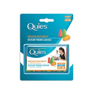 Quies Protection auditive, mousse confort fluo. - La boite de 8 paires