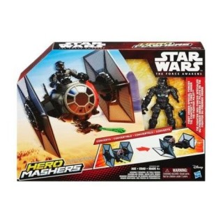HASBRO HERO MASHERS STAR WARS THE FORCE AWAKENS - FIRST ORDER SPECIAL FORCES TIE FIGHTER &FIRST ORDER TIE FIGHTER PILOT (B3703)