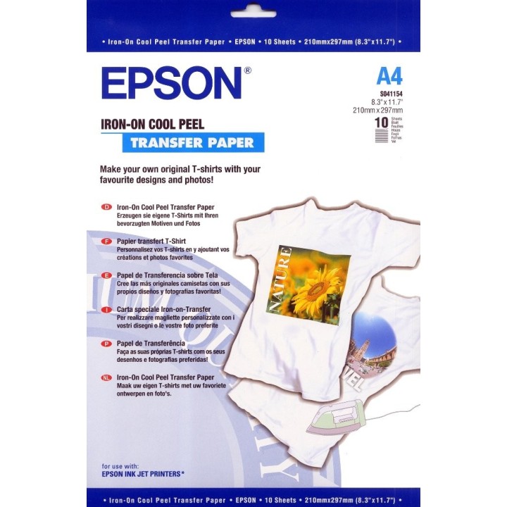 Epson Cool Peel T-Shirt Papier Transferts sur T-shirt