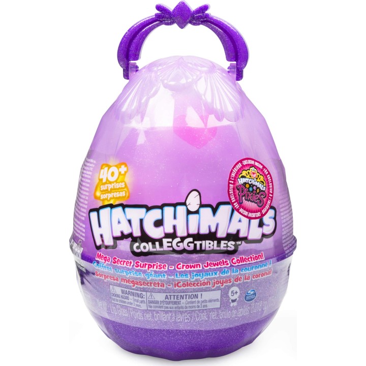 Hatchimals Colleggtibles, Coffret Surprise Géant avec 10 exclusifs et 1 Pixies Famille Royale