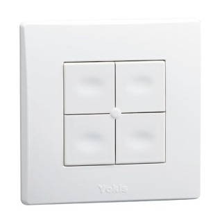 télécommande murale - 4 touches - power - yokis tlm4t45p