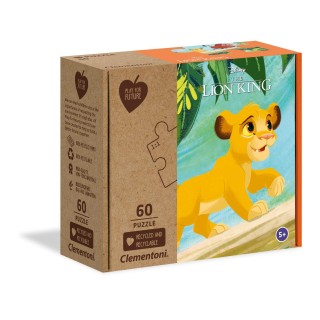 Clementoni Play For Future-Disney The Lion King-60 pièces-puzzle enfant-matériaux 100% recyclés-fabriqué en Italie, 5 ans et plu
