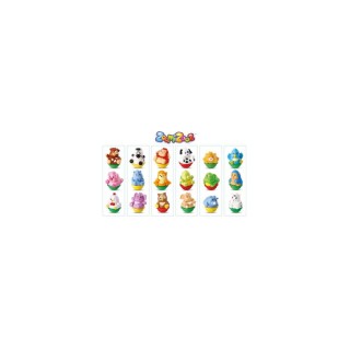 ZOOMIZOOZ - Tube Trio Animaux Culbuto (En présentoir)