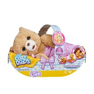 Little Live Pets Cozy Dozy Cubbles Jouet et Compagnon de Sommeil en Forme d'ourson, Multicolore