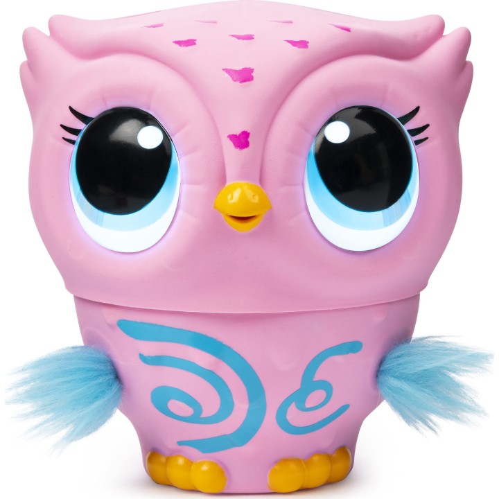 Owleez, Jouet Bébé Hibou Volant Interactif avec Effets Sonores et Lumineux (Rose), à partir de 6 Ans