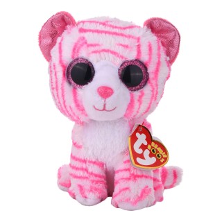 Ty Beanie Boos- TY-Beanie Boo's-Peluche Asia Tigre 15 cm-Rose/Blanc, TY36180