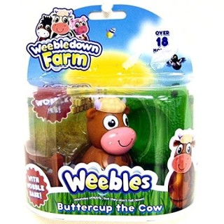 Weebledown Farm – Weebles – Buttercup la Vache – Figurine Culbuto 5 cm