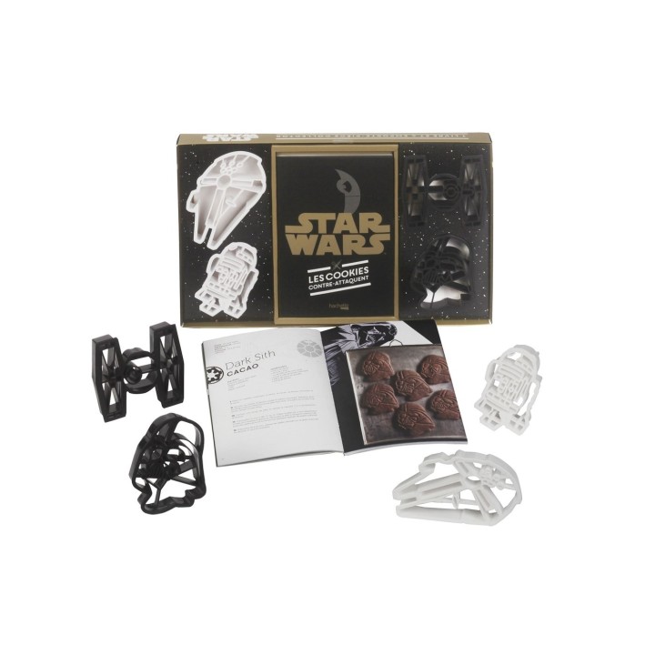 Star Wars, les cookies contre-attaquent: Coffret cuisine avec 4 emporte-pièce collector