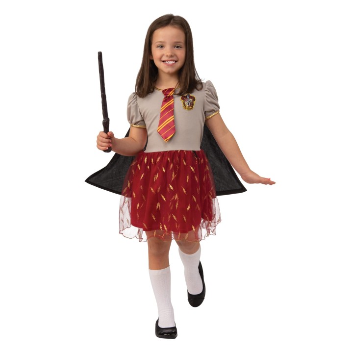 RUBIES - Harry Potter Officiel - Robe Tutu Gryffondor - Déguisement Enfant Fille - Taille Unique - 6-9 ans - Costume Robe Tutu M