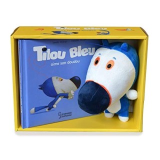 Tilou bleu aime son doudou - Coffret peluche
