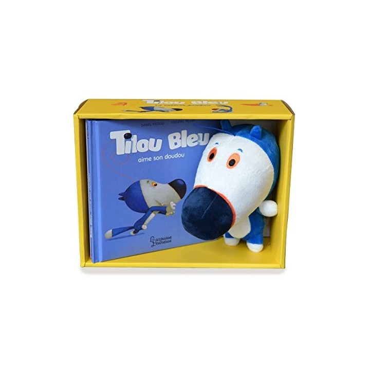 Tilou bleu aime son doudou - Coffret peluche