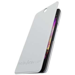 Wiko Etui Folio Rainbow Up Blanc