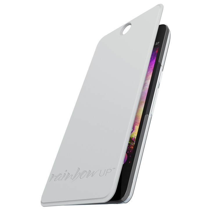 Wiko Etui Folio Rainbow Up Blanc